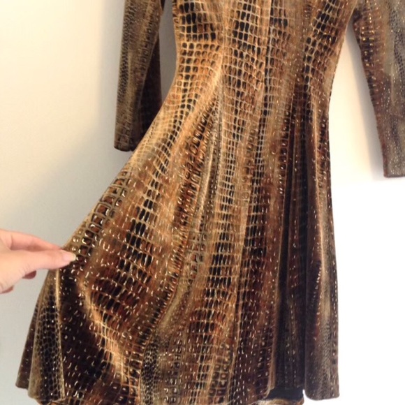 Custom made animal print dress - Picture 4 of 6